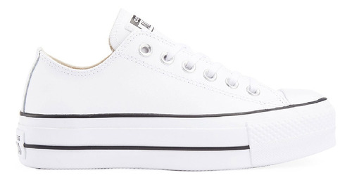 Tenis para mujer Converse All Star Chuck Taylor Plataforma Lift color blanco - adulto 27 MX