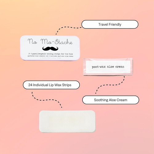 Tiras De Cera Hipoalergénicas No Mo-stache 24 Unidades