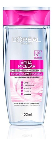 Água Micelar Solução De Limpeza 5 Em 1 400ml L'oréal Paris