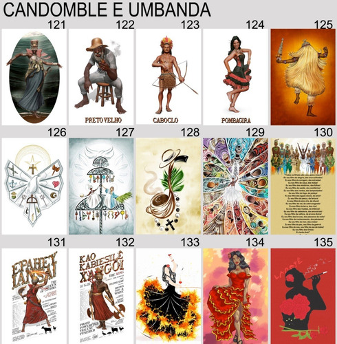 Imagem 7 de 10 de Kit 10 Placas Decorativas Umbanda Candomblé Orixás