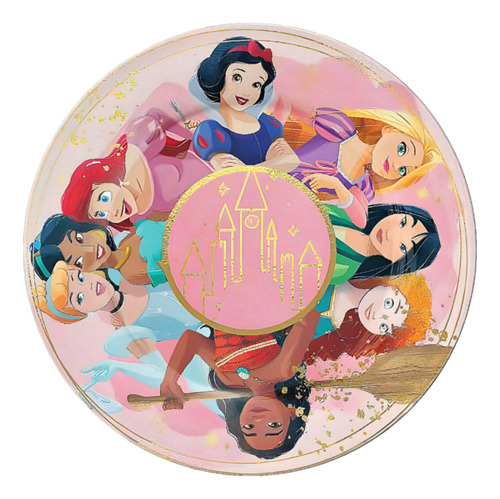 Plato Princesas De Disney X8 - Cotillón Waf