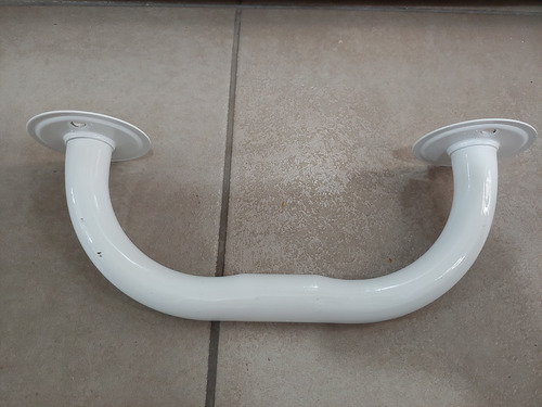 Manija Agarradera Pasamanos 25cm P/ Bañadera Baño Blanco