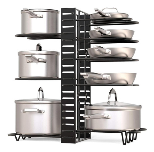 Estante Organizador Para Ollas Y Sartenes Ajustable Cocina