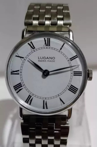 Hermoso Reloj Suizo Lugano De Cuerda No Omega