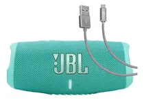 Comprar Altavoz Jbl Charge 5, Color Verde Azulado, Con Cable Usb Tip