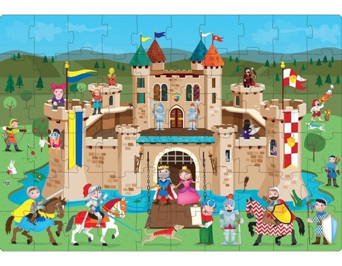 Imagen 2 de 9 de El Castillo De Los Caballeros - Sassi J - Libro Mas Puzzle