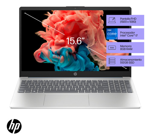 Laptop Hp 15-fd0046la Intel Core I7 8gb Ram 512gb Ssd Silver