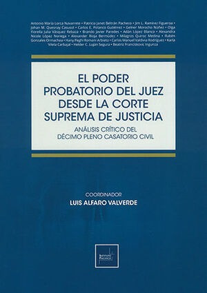 Libro Poder Probatorio Del Juez Desde La Corte Supr Original