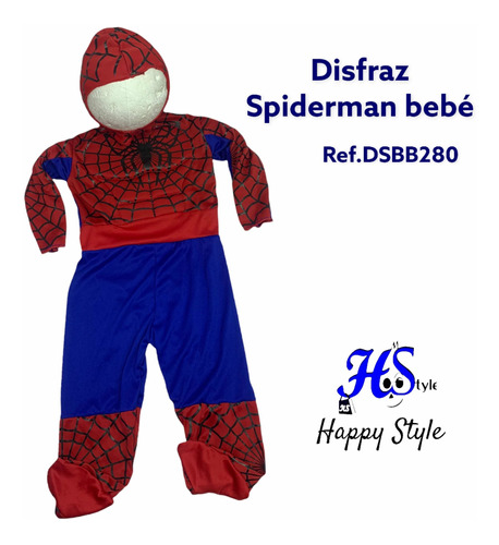 Disfraz Spiderman Musculo Para Bebé - Hombre Araña ( Hstyle)