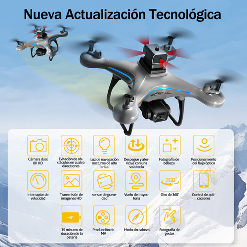 Mini drone profissional Ky102 com câmeras HD e controle remoto visível de 5,8 Ghz