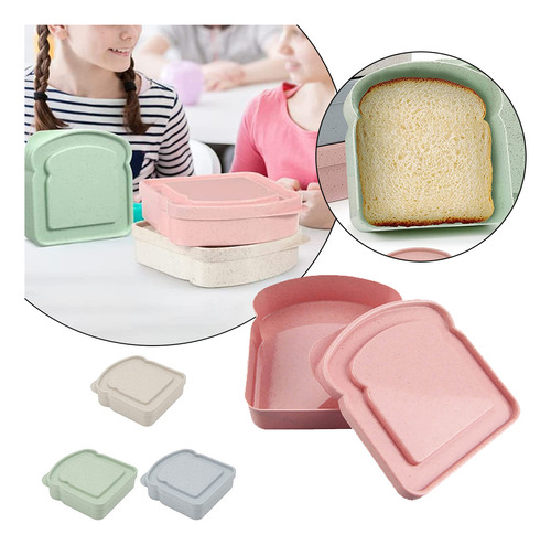 Contenedores Con Forma De Pan Recipiente Portátil Reutilizab