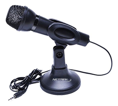 Microfono Para Pc Con Base Conexion 3.5mm Nm-mc2