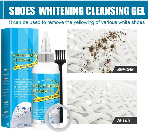 Zapatillas De Deporte Blancas De Gel Limpiador Blanqueador D