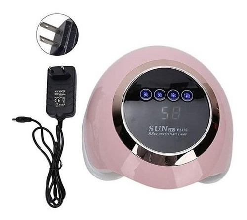 Lampara Uv Secado Rapido Uñas Gel Led 88w Temporizador Sunh9