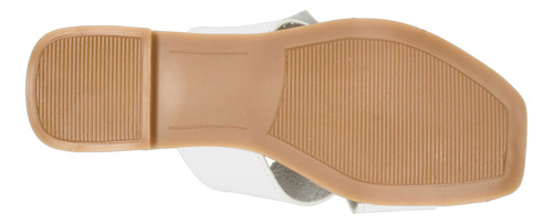 Sandalias Dama Balleé Blanco Casual De Piso Hebilla Mujer