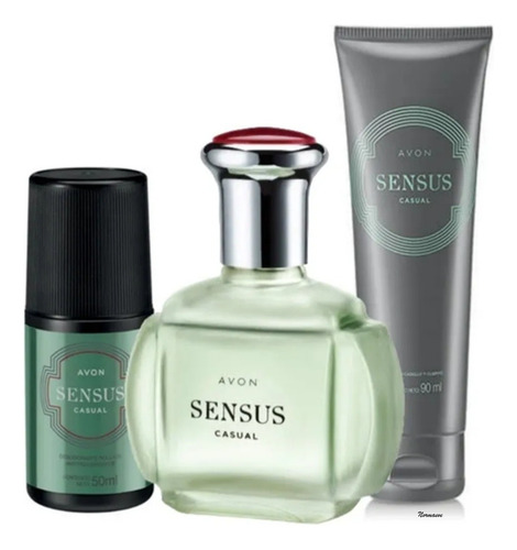 Set Fragancia Para Caballero Sensus 3 Pzas - Avon
