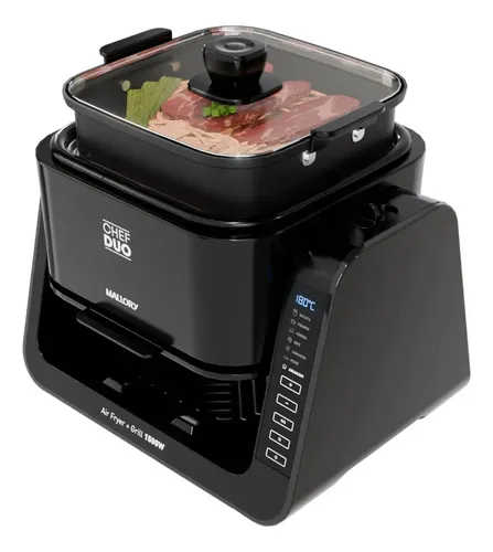 Mallory Chef Duo 2 Fritadeira Eletrica 55 L 1500 W Preto