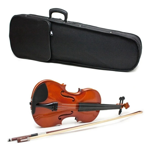 Violino Acustico Infantil 1/4 100 Completo Arco Madeira