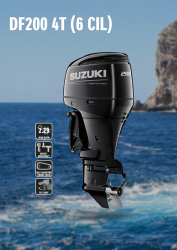 Motor De Popa Suzuki 200 Hp 4 T 6cc Para Barcos / Lanchas