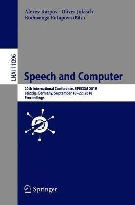Speech And Computer - Alexey Karpov (paperback)