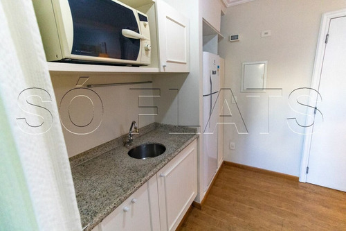 Imagem 5 de 15 de Flat Fora Do Pool, 1 Dorm E 1 Escritório, Nos Jardins, Com Fácil Acesso A Paulista - Sf33945