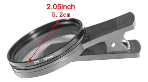 Lente De Cámara De Teléfono Cpl De 52 Mm, Accesorios De