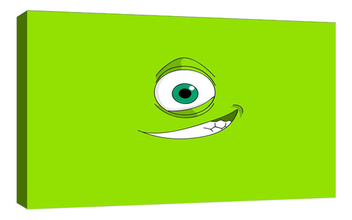 Cuadro Decorativo Canvas Moderno Monster Inc Dibujos Color Monster Inc Dibujos 1 Armazón Natural