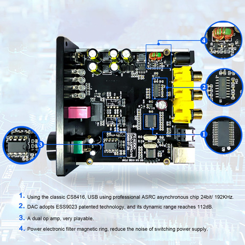 Fx-audio X3pro Dac - Auriculares Convertidores Digitales A A