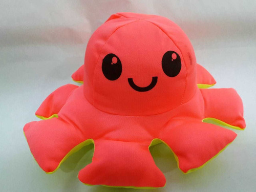 Pulpo Reversible Triste Contento Varios Colores