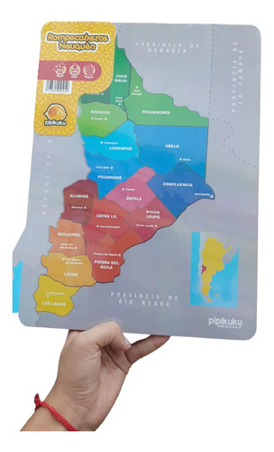Puzzle Rompecabezas Madera Mapa Argentina Y Sus Provincias 