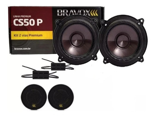 Kit 2 Vias Bravox Falante 5 + Mini Tweeter Bravox 120w