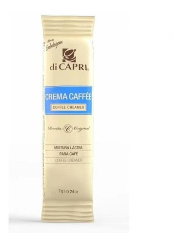 Crema Café Leite Em Pó Di Capri Sachê 7g 25 Unidades