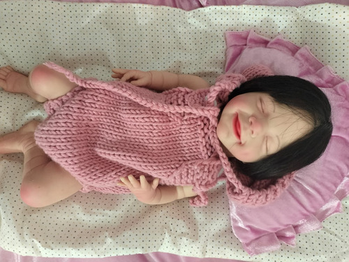Muñeca Bebe Reborn April Silicona Solida Realista Flexible
