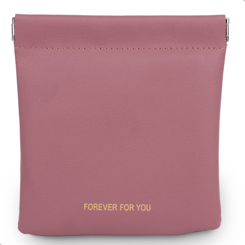 Mini Necessaire Levar Na Bolsa Itens De Higiene E Maquiagem Cor Rosa