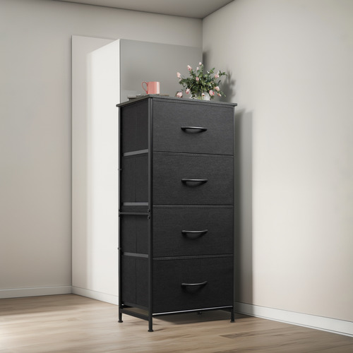 Cómoda Cajonera De Estilo Sencillo Con Cuatro Cajone Moderno
