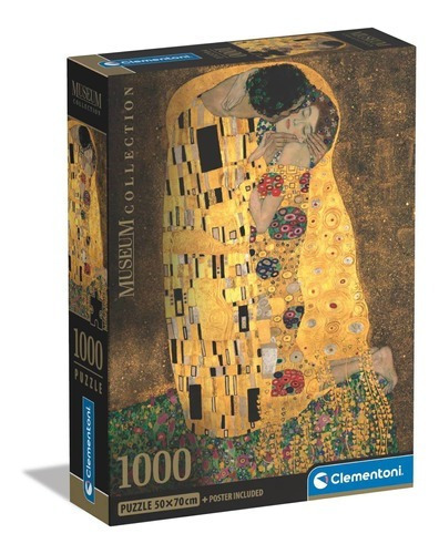 Rompecabezas Clementoni Museum Collection El Beso de Gustav Klimt 39790 de 1000 piezas