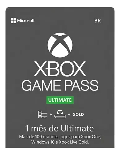 Xbox Game Pass Ultimate (por 1 mês de Gold e Game Pass)