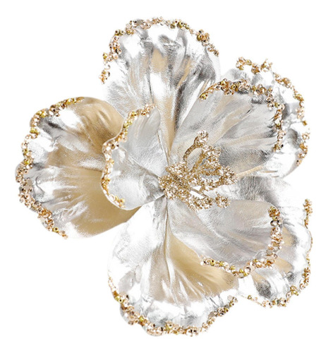 2 Adornos Navideños Artificiales Con Flores Para , Flores