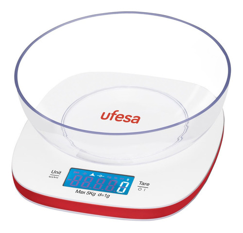 Balanza De Cocina Ufesa Recipiente Plastico Hasta 5kg Dimm