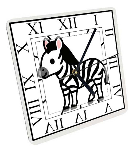 Reloj Madera Brillante Pared Y Mesa Dibujos De Animales A159
