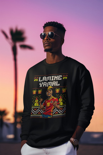 Sudadera Sueter Ugly Lamine Yamal Barcelona