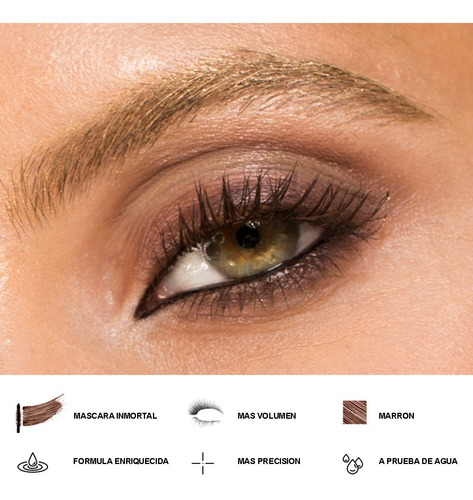 Imagen 3 de 5 de Mascara De Pestañas Waterproof Regina Inmortal Lash
