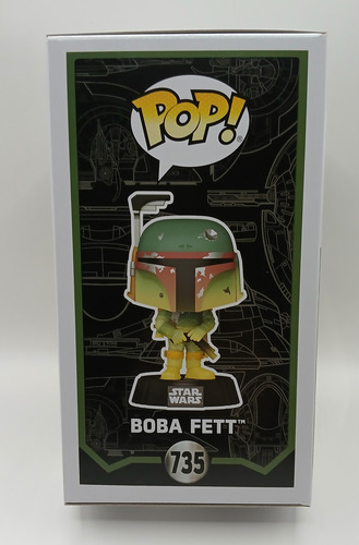 Funko Pop Boba Fett 735 Star Wars Glows In The Dark (Usado)