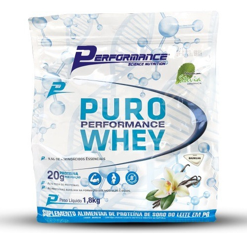 Puro Whey Performance Grass Fed Concentrado 100% Pure Sabor Baunilha Vanilla