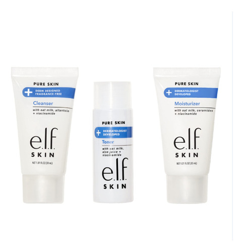 E.l.f. Skin Pure Skin Back To Basics Mini Kit, Limpiador Li