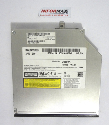 Gravador Dvd Notebook Toshiba A300 D17