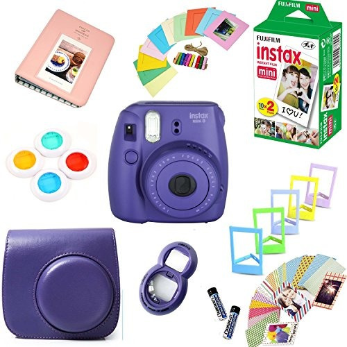 Fujifilm Instax Mini 8 Camara (uva) + 20 Film 