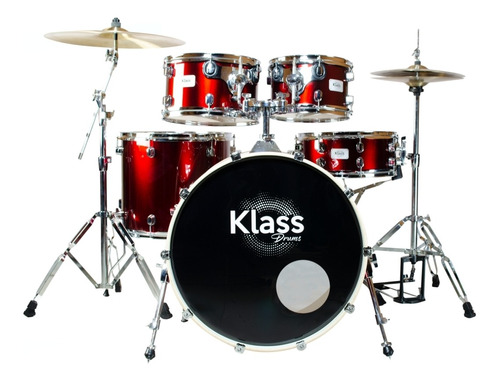 Bateria Klass Drum Studio 1000 Wine Red 2t Bumbo 20