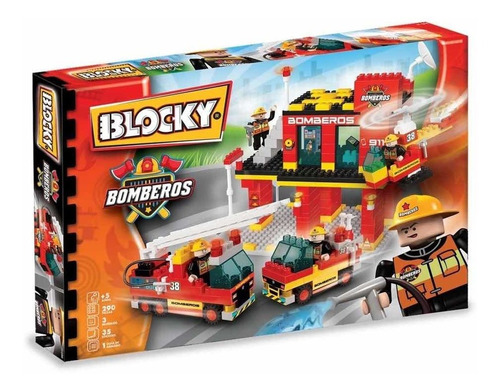 Blocky Bomberos 3 X 290 Pzs Ladrillitos