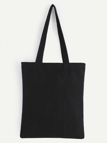 Tote Bag Lisa  Negra Pack 10u  Bolsa Playera